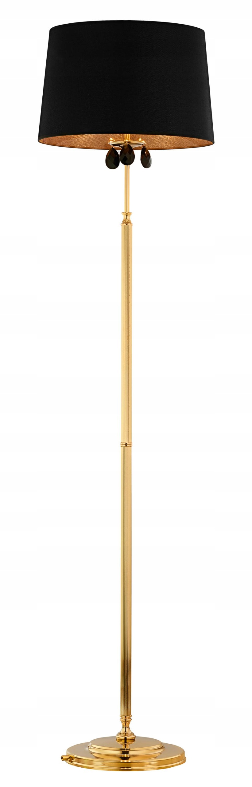 Podlahová lampa Egida Zlatý čierny svietnik 3xE27 166 cm Stojacia lampa Dom