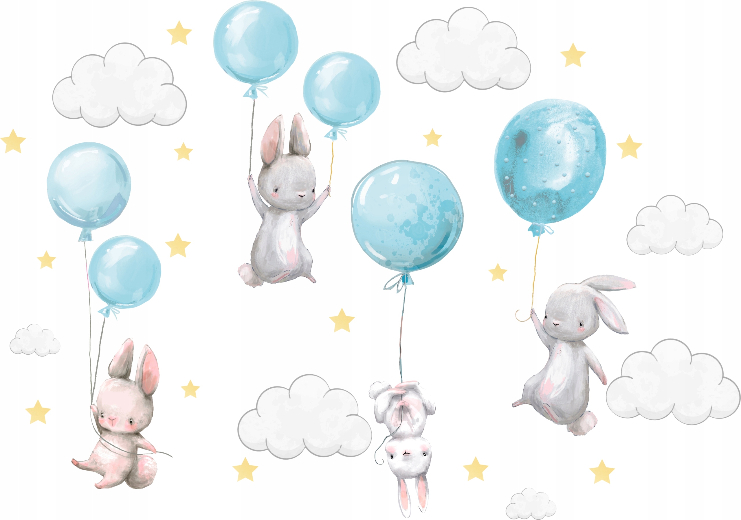 

Naklejki ścienne Króliczki balony dla dzieci 150 4