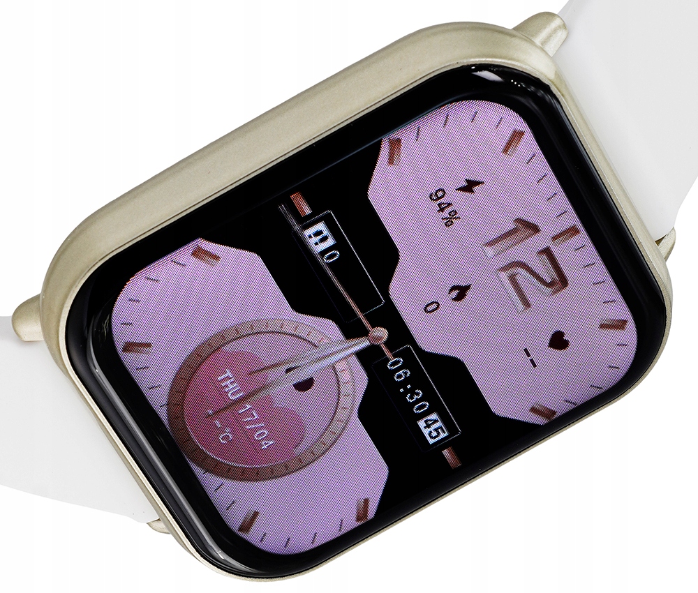 Rubicon Smartwatch RNCF46 Złoty-biały-silkon