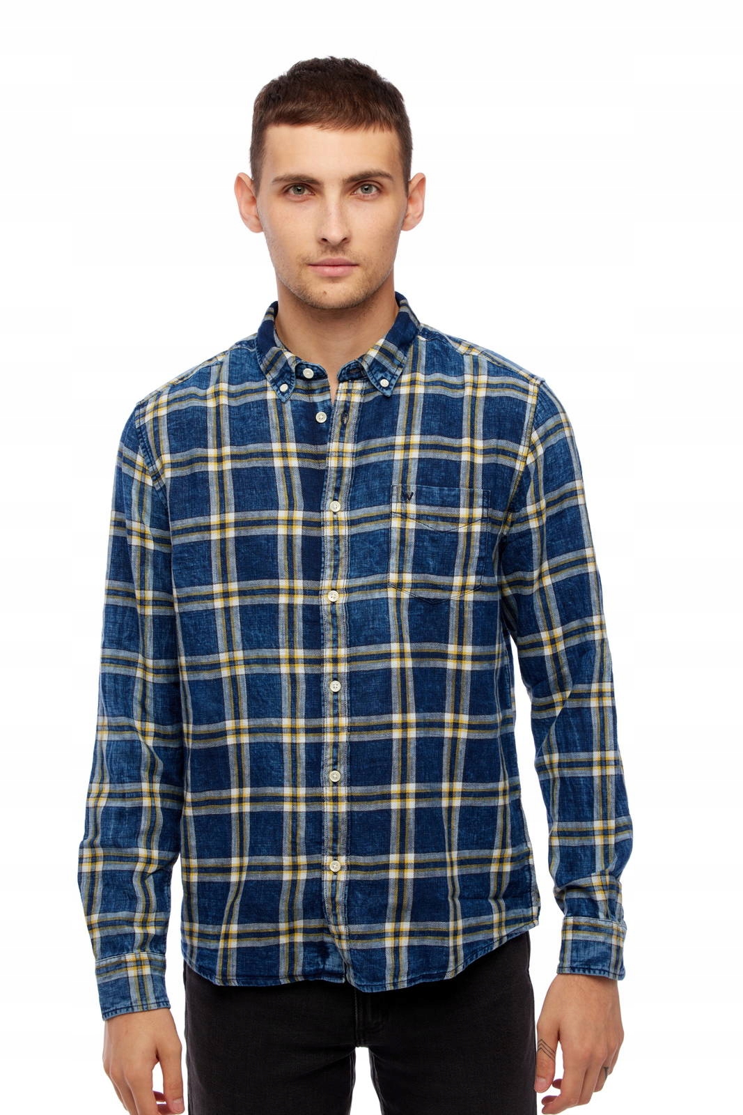 

Wrangler Button Down Shirt Golden Rod W5A33TX1K M
