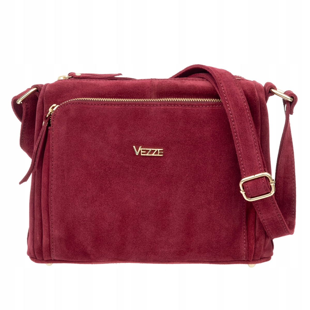 Semišová kabelka Vezze Boria Vello Bordó
