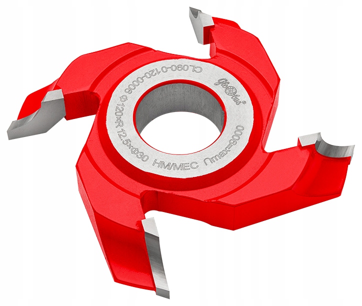 Frez ćwierćokrągły wklęsły 120x30x13/R=8 prawy Rodzaj frezu kształtowy