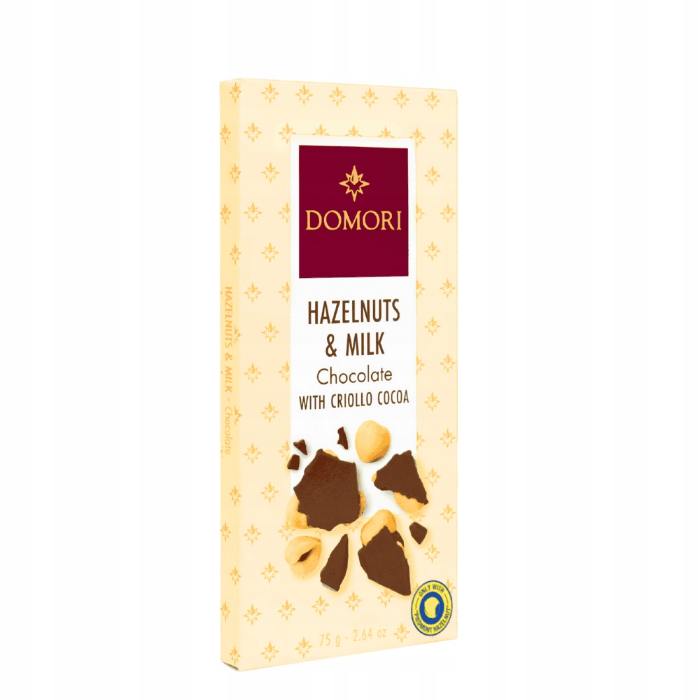 Levně 3x Domori čokoláda gianduja s lískovými oříšky 75 g