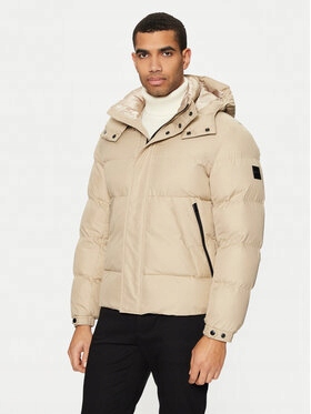 boss Męskie Kurtka zimowa Hugo BOSS-50525243 275 Light Beige Beżowy
