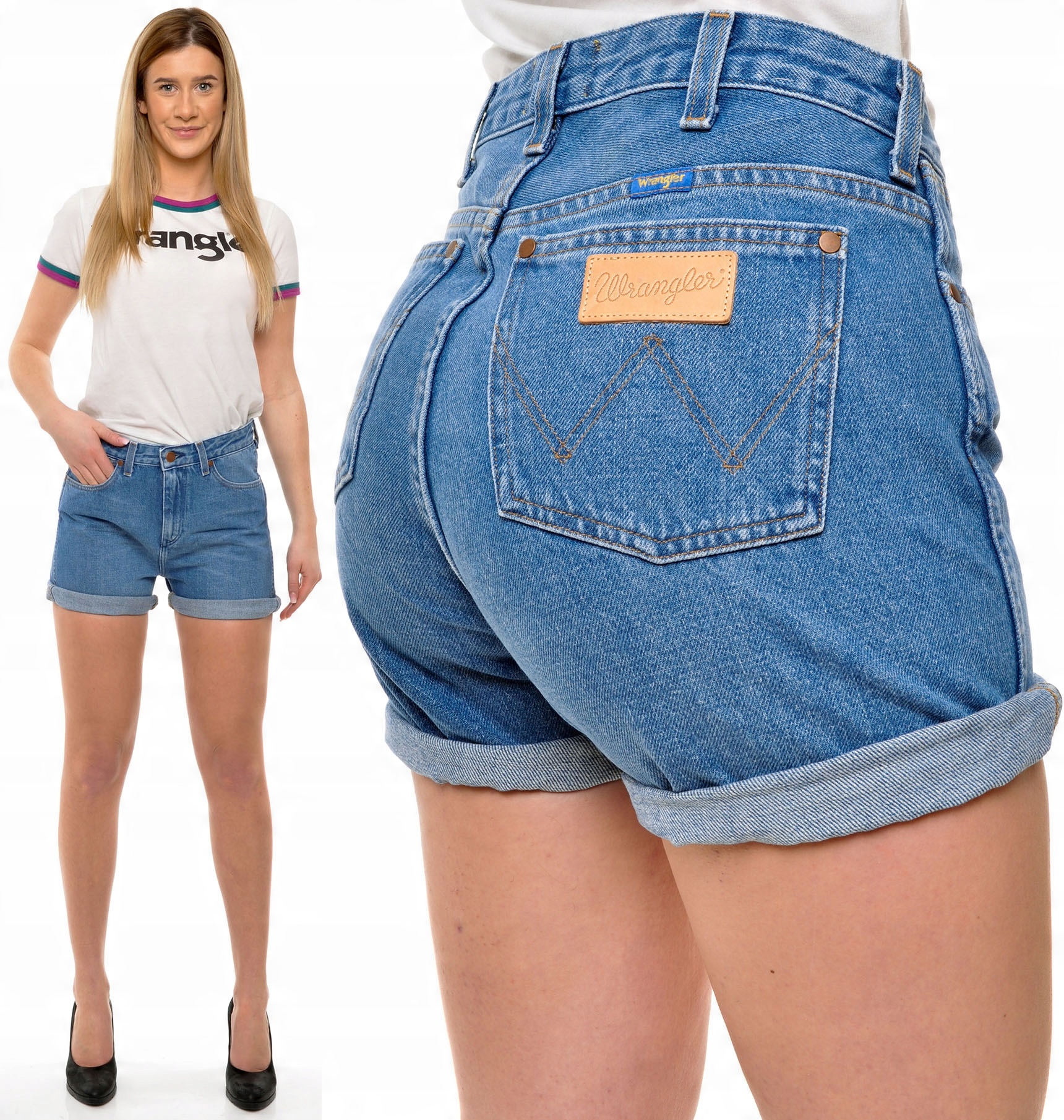 

Wrangler spodenki jeans Retro Boy Short M 38 Xs