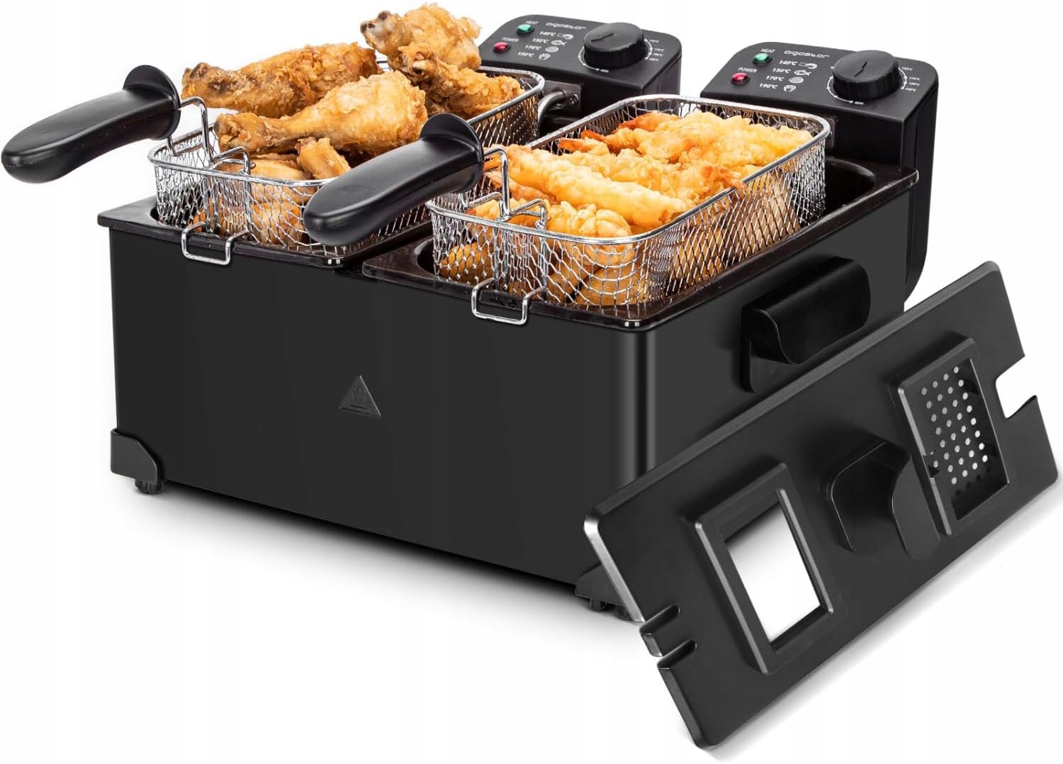 Tradičná dvojkomorová fritéza Aigostar Feast 3600 W 6 l