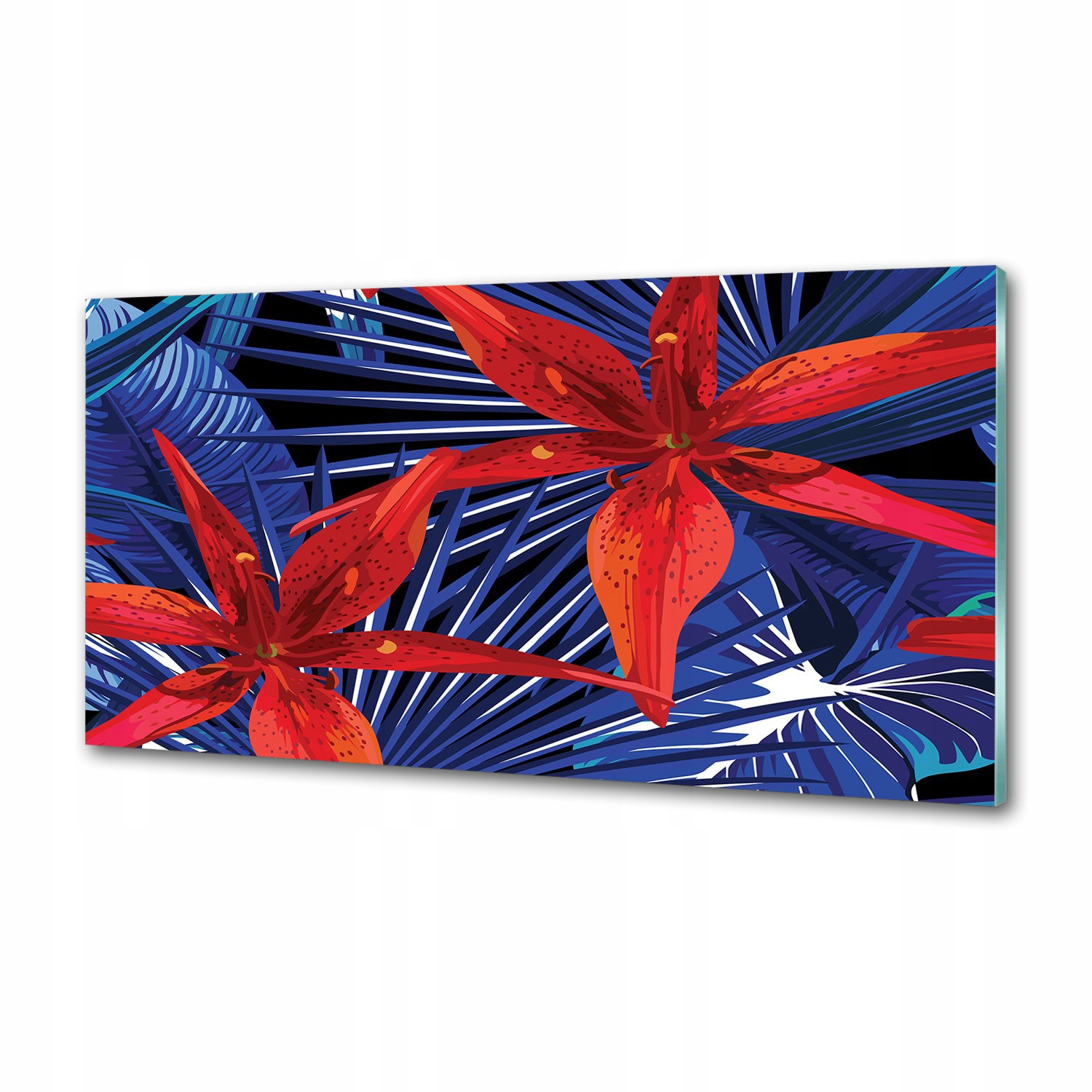 Panel do kuchyne Tropické kvety 100 x 50 cm Lepidlo