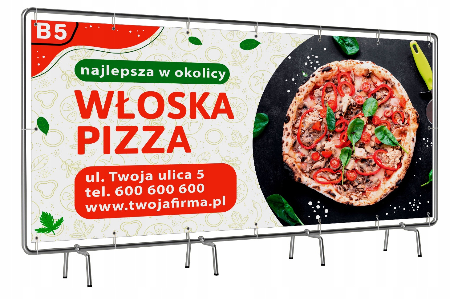 Baner, Banery reklamowy, Reklama 300x100 cm 680gr m2 Marka inny