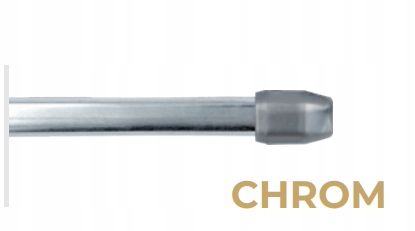 

metalowy patyczek do zazdrostek rozsuwany 80 Chrom