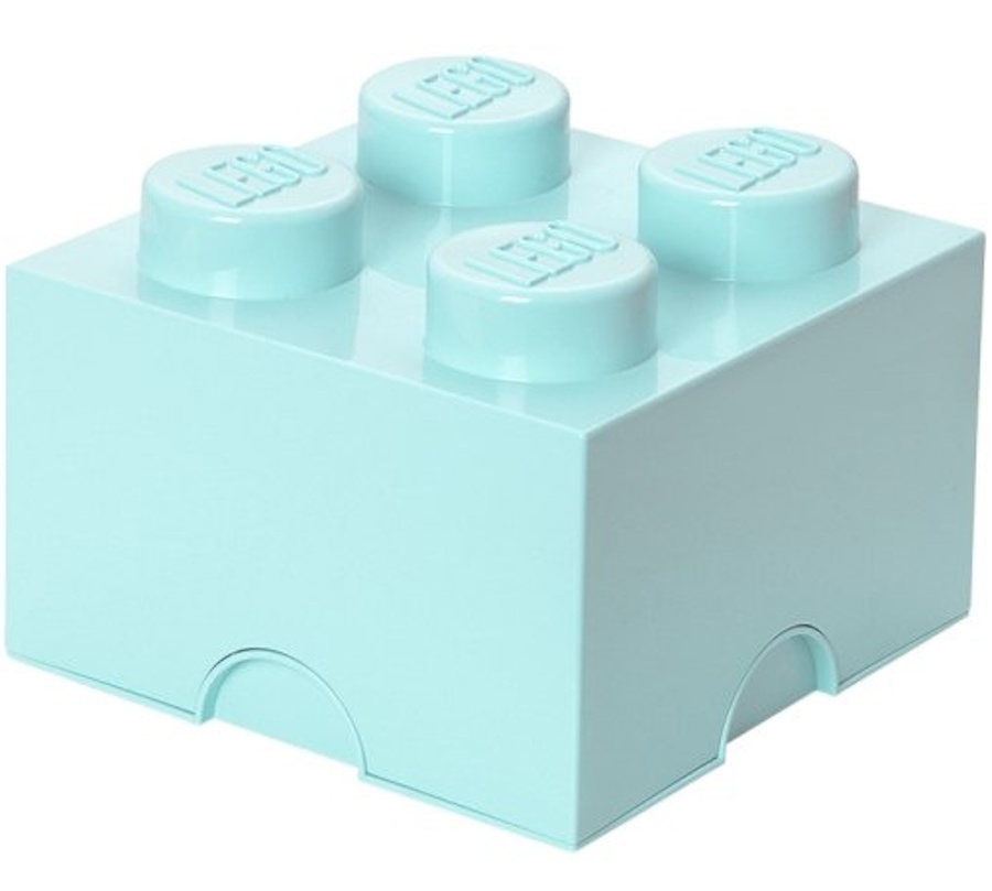 Lego Pojemnik Klocek 4 Kontener 2x2 Brick 25 CM Pudło Sorter Morski