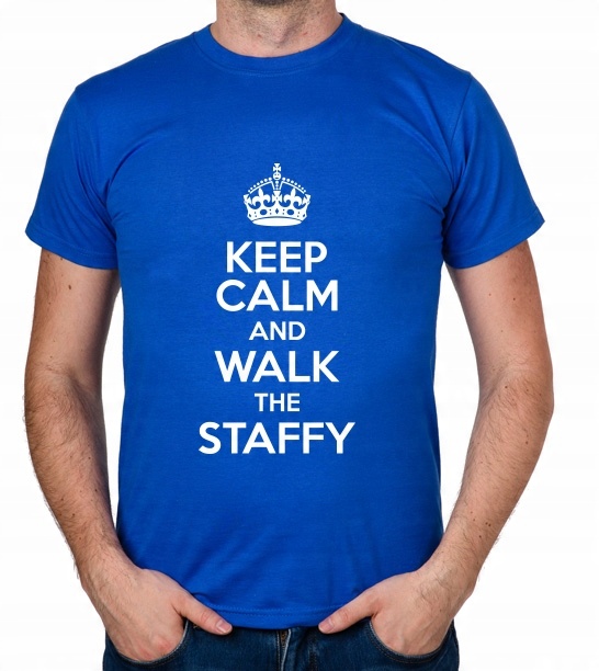 

koszulka Keep Calm And Walk The Staffy prezent