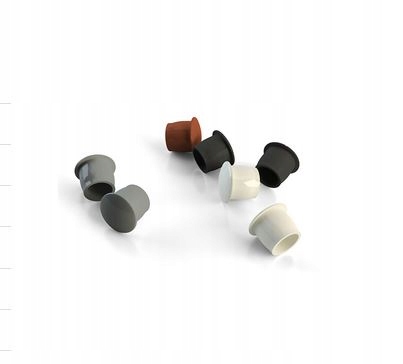 Zaślepki montażowe do otworu fi13mm,do okien PVC i ALU, szare 7001, 10 szt. Kształt okrągłe