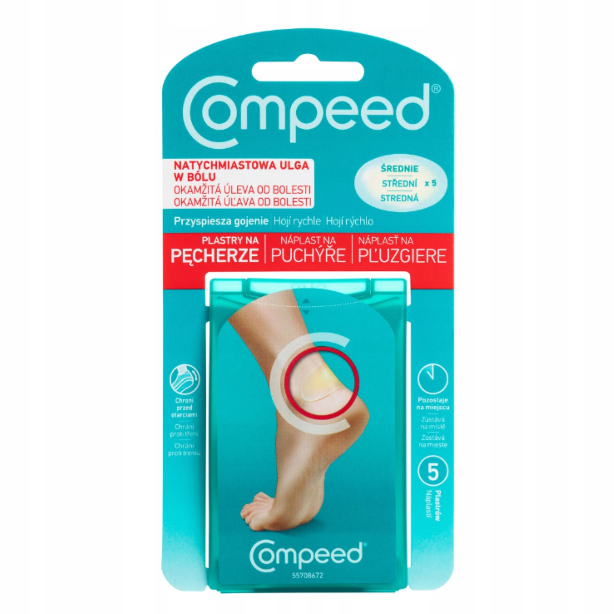 2x COMPEED Plastry na pęcherze średnie Marka Compeed
