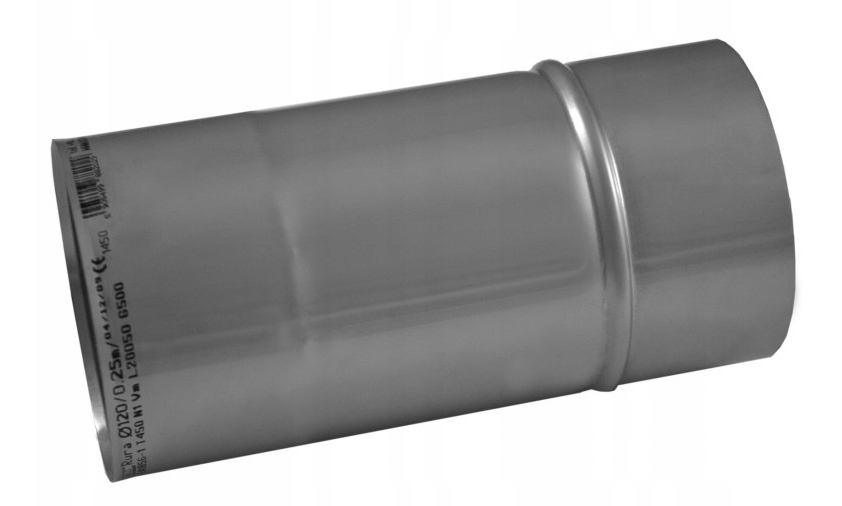 Ks Trubka kyselinovzdorná fi 225 mm 0,5 mm 0,25 m ocel komínová vložka nerezová plynová
