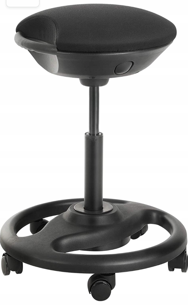 TABORET OBROTOWY KRZESŁO BEZ OPARCIA ROBOCZE BIUROWE JEŻDZĄCE