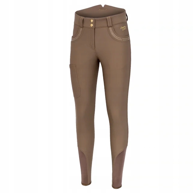 Dámské jezdecké kalhoty Equestrian Queen Bexley 24AW zimní béžové 38