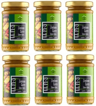 6x 113g House Of Asia pasta Curry zielona Karton