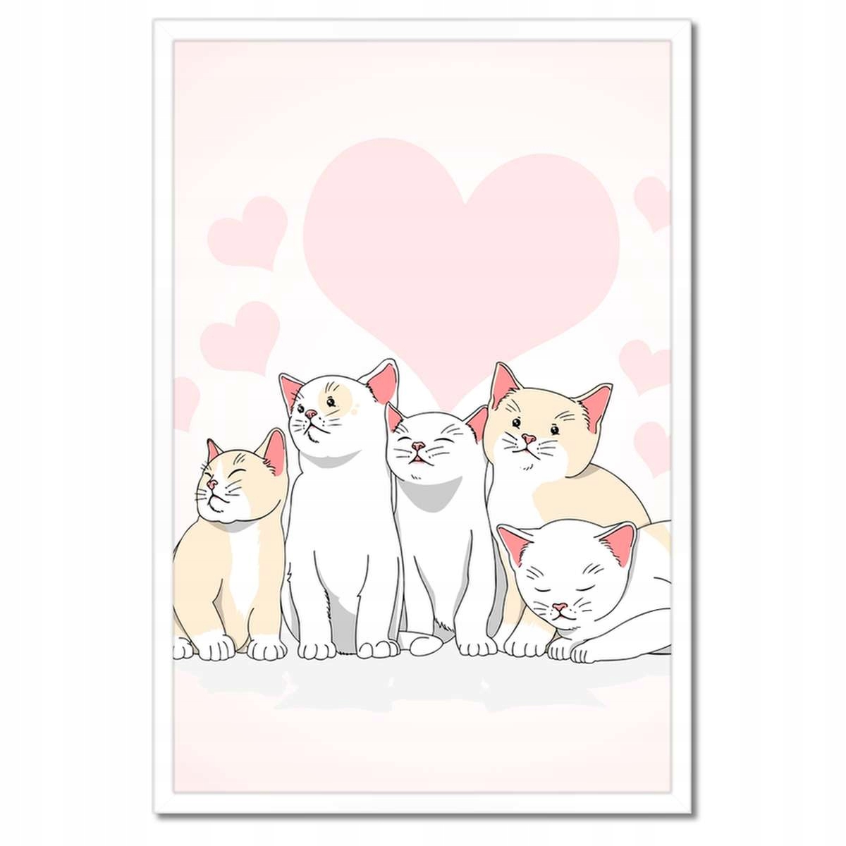 Plakáty v rámu 40x60 Kočička Kočky Kicia