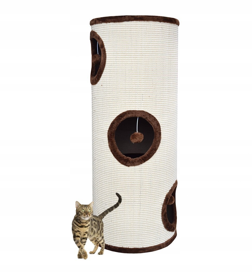 

Drapak/Tuba/ Wieża/Legowisko dla Kota 100cm Brąz