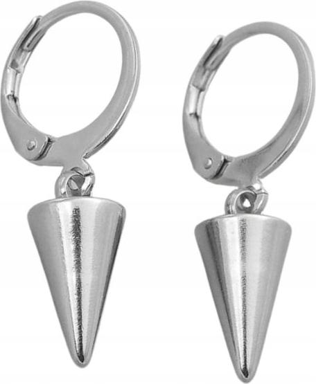 Srebrne Kolczyki wiszące srebrzone angielskie stożki prezent