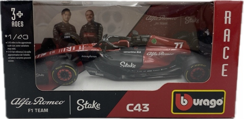 Alfa Romeo C43 F1 2023 #77 V. Bottas BBurago 1:43