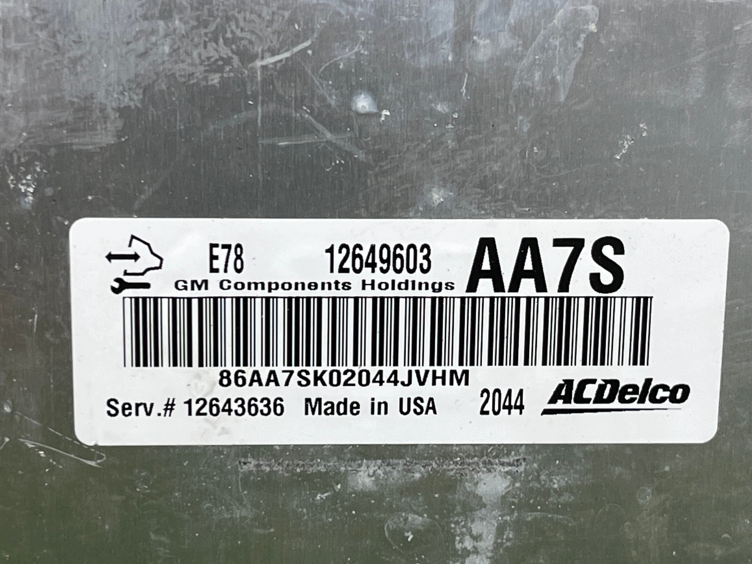 computer of the engine control unit OPEL AMPERA 1 12649603