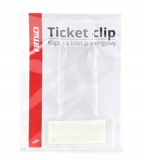 Klips uchwyt na bilet parkingowy Amio