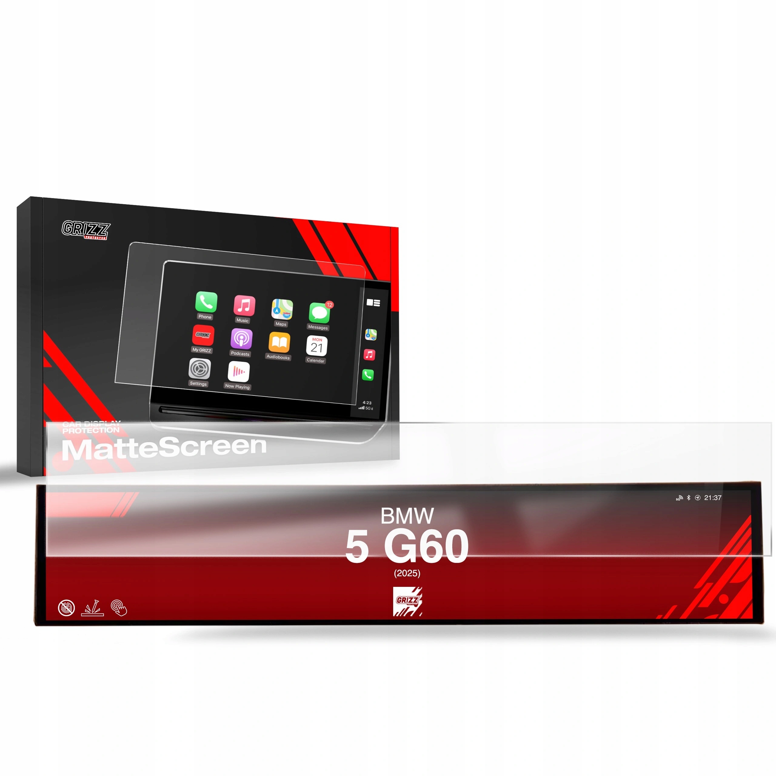 Ochranná matná fólia GrizzGlass CarDisplay pre Bmw 5 G60 (2025)