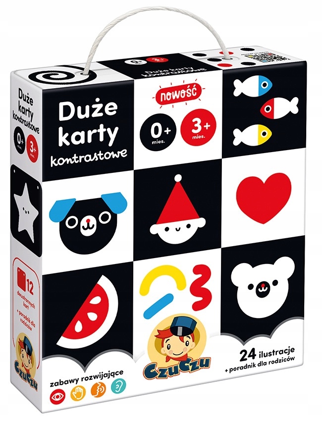 

Duże Karty Kontrastowe Dla Dzieci Czuczu 0-3 mies.