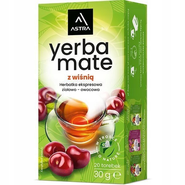 Herbata ekspresowa Astra Yerba Mate z wiśnią PAKIET EAN (GTIN) 5900127015374