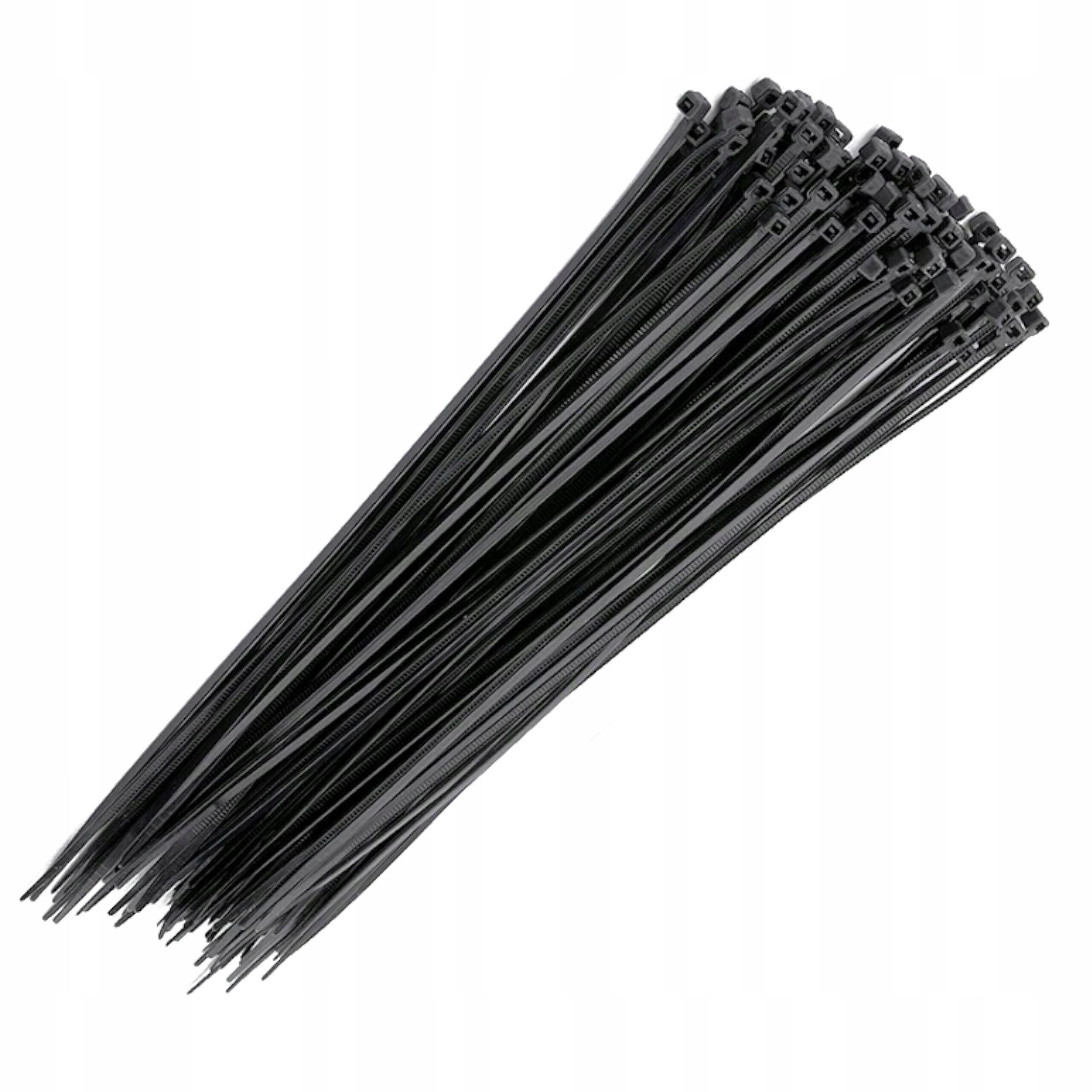 100x OPASKI ZACISKOWE KABLOWE ZIPERKI TRYTKI UW ODPORNE MOCNE 7,6x450 EAN (GTIN) 5900804071785