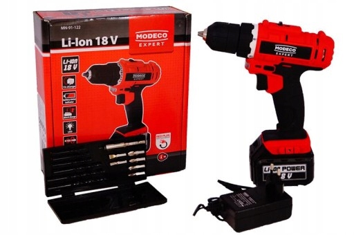 Wkrętarka Modeco zasilanie akumulatorowe 18 V MN-91-122