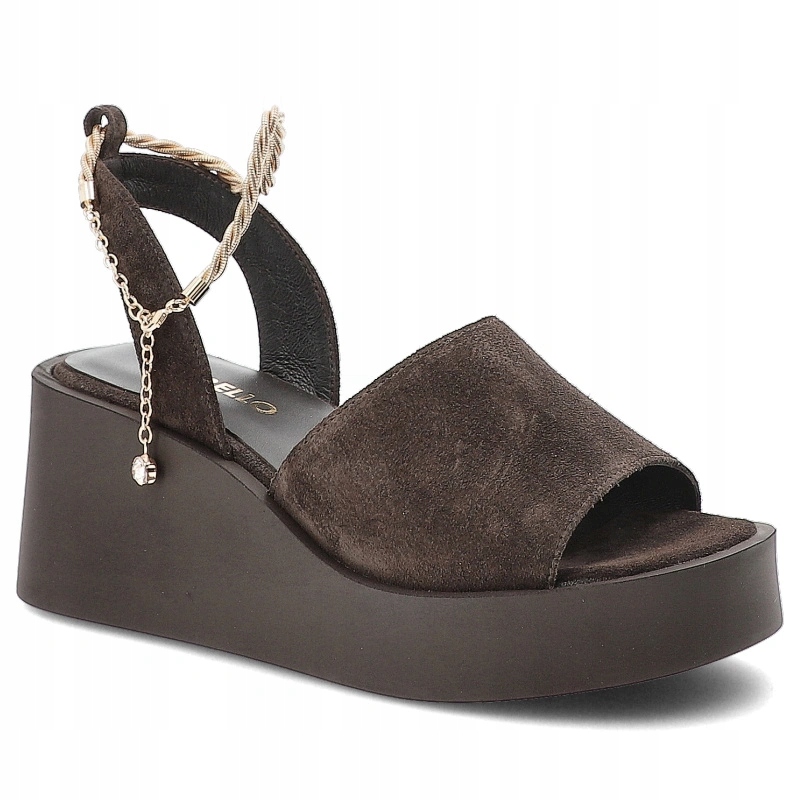 Dámské sandály Chebello kožené 5038_-135-000-PSK-S448 Bronz Velur