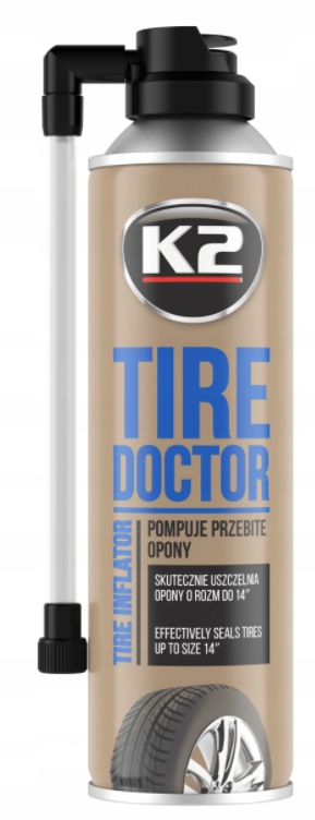 K2 TIRE DOKTOR KOŁO ZAPASOWE W SPRAYU uszczelniacz