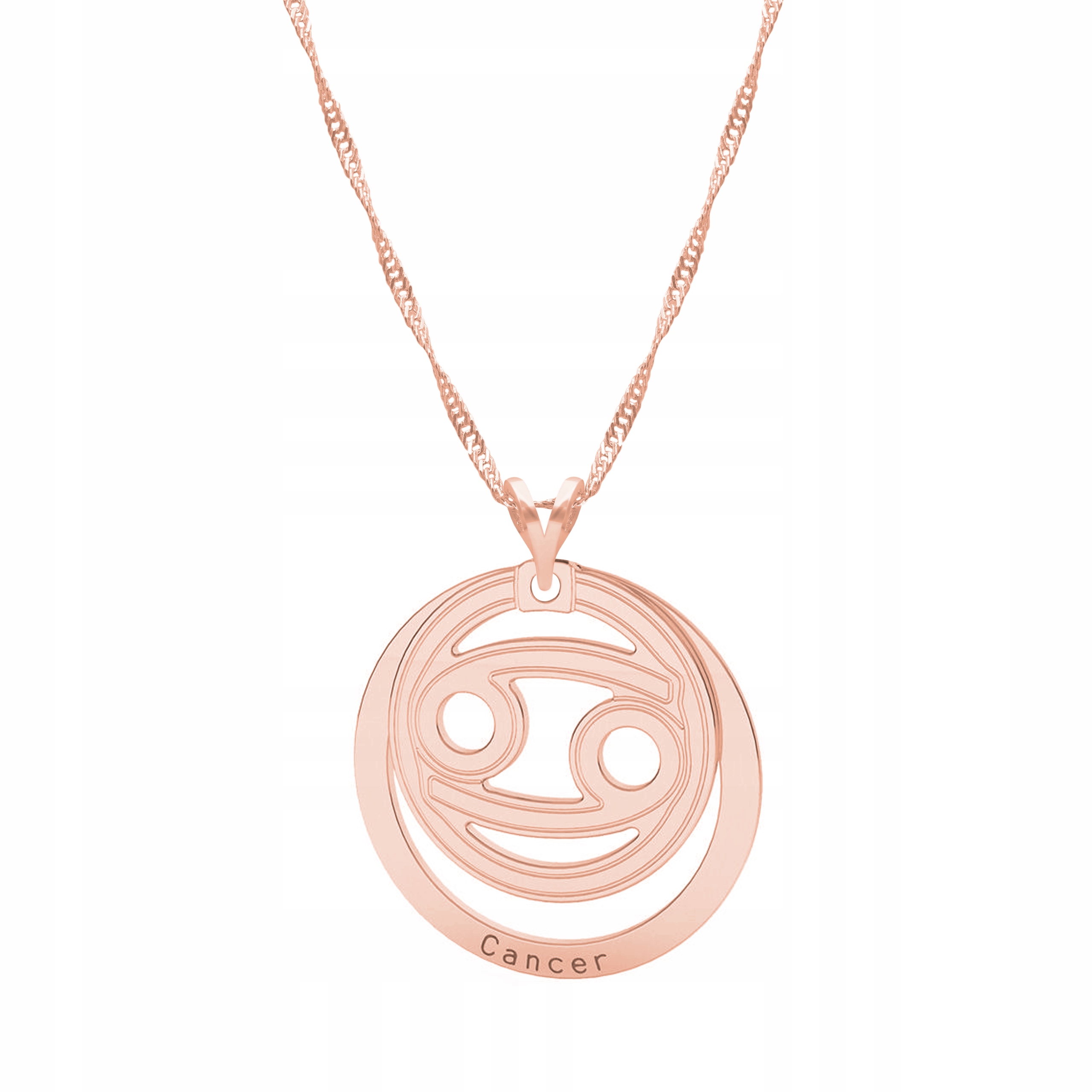 Řetízek zlatý náhrdelník 925 Znamení Zvěrokruhu Rak