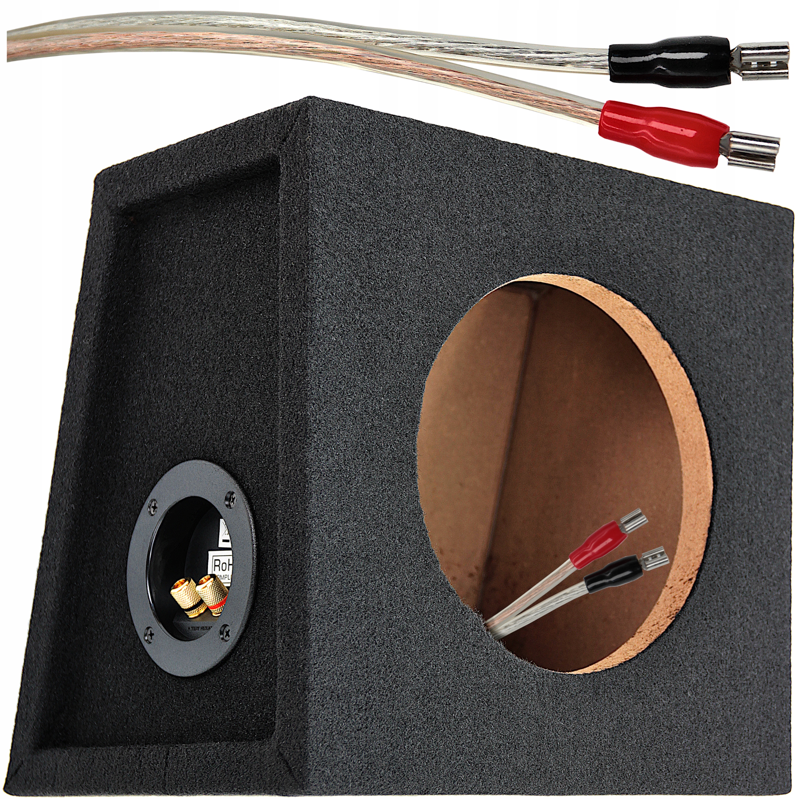 Skrzynia basowa zamknięta obudowa na głośnik subwoofer 8" 200mm 10L Mdf