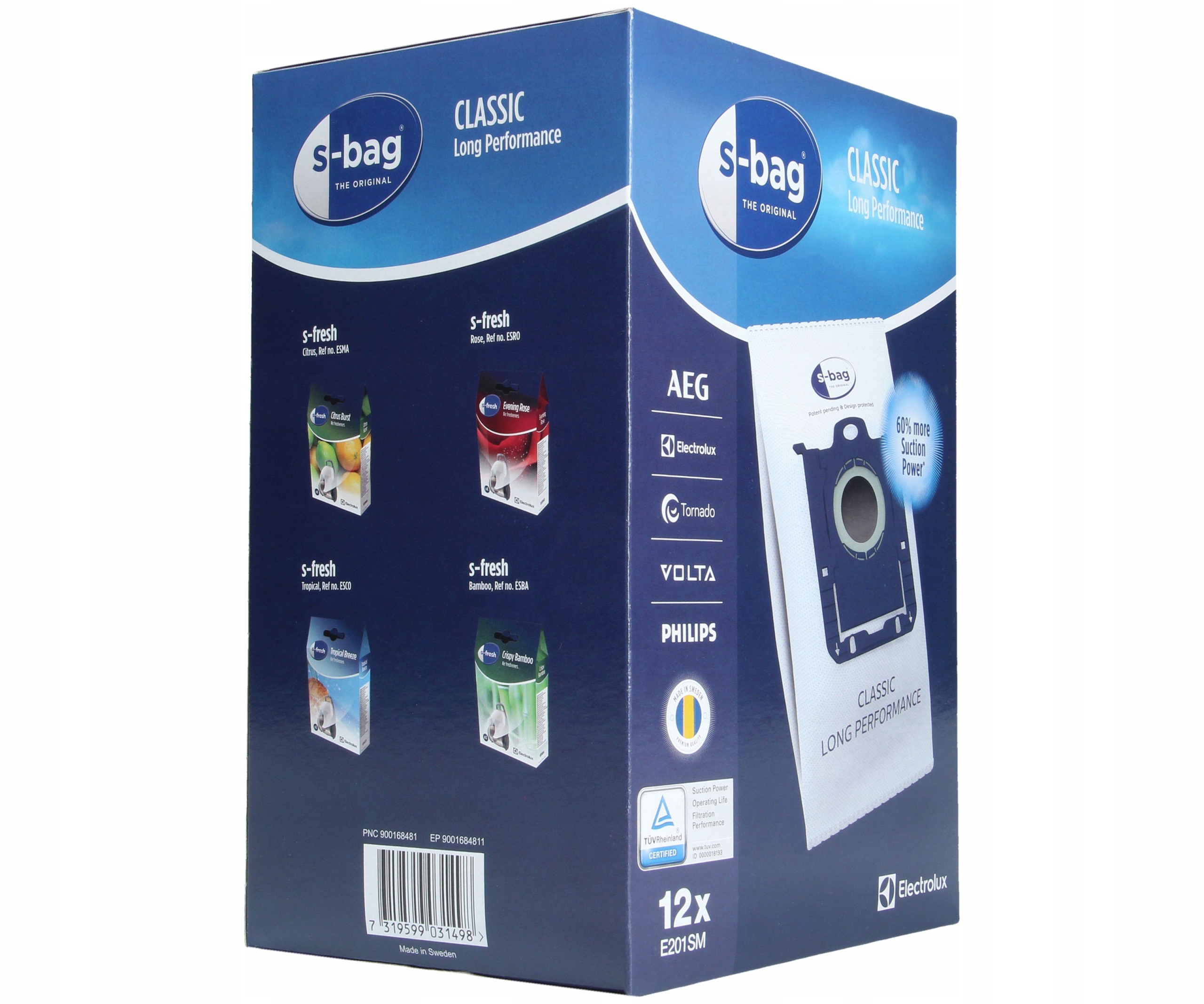 Worki S-BAG E201S x12 odkurzacza Electrolux ZUS3385P ZUS3365 Model E201SM