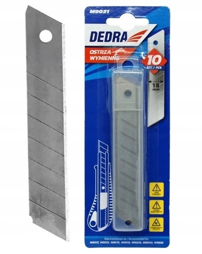 Ostrza odłamywane 18mm 10szt DEDRA