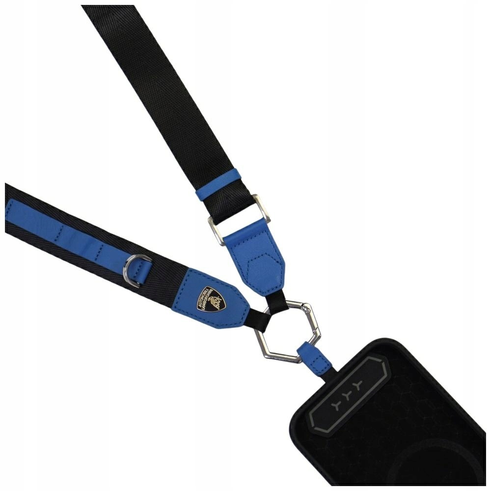 Lamborghini Vodítko D1 Crossbody Webbing Strap Modré