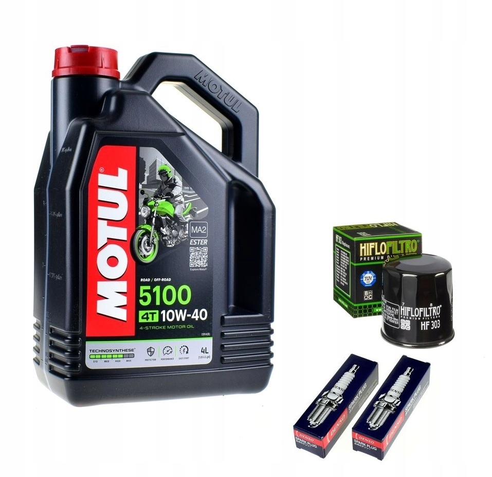 

Olej Motul Filtr Świece Denso Kawasaki ER5