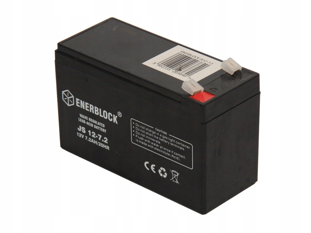 

Akumulator Żelowy Enerblock 12V 7,2AH JS12-7.2