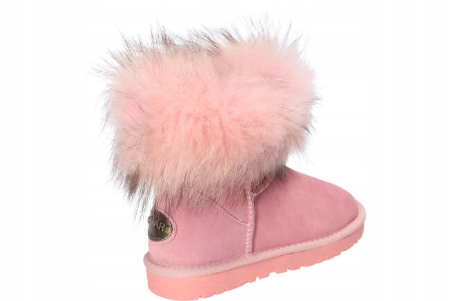 B054 ŚNIEGOWCE EMU BUTY ZIMOWE SKÓRZANE FUTRO P 39 Kolekcja WINTER SHOES