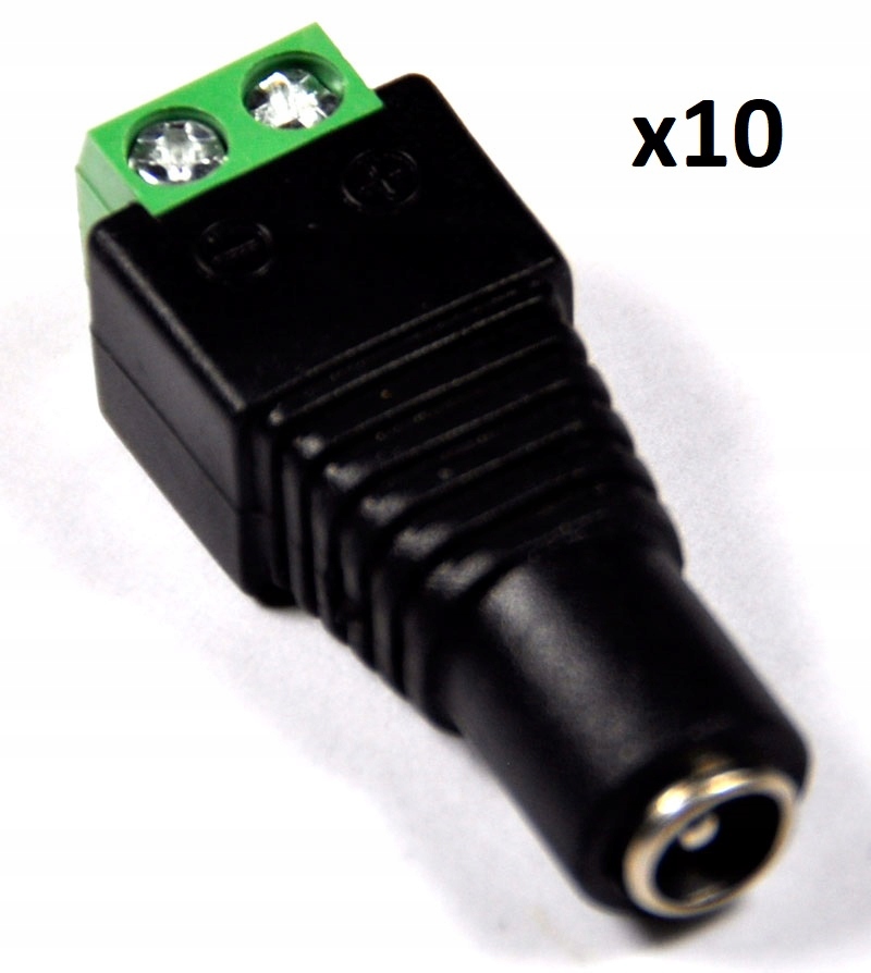 

Gniazdo zasilania 2.1/5.5 DC Szybkozłączka żeń x10