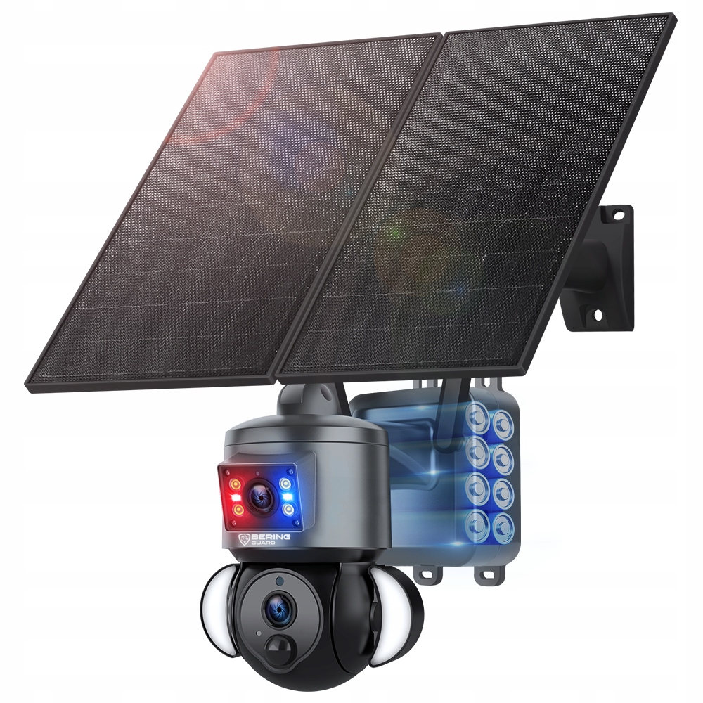 Solární Gsm kamera 8MP Digitální zoom Dva objektivy Nepřetržité nahrávání Ubox