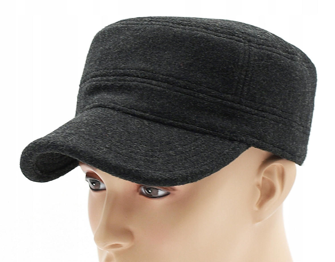 

Czapka z daszkiem patrolówka ocieplana wełniana