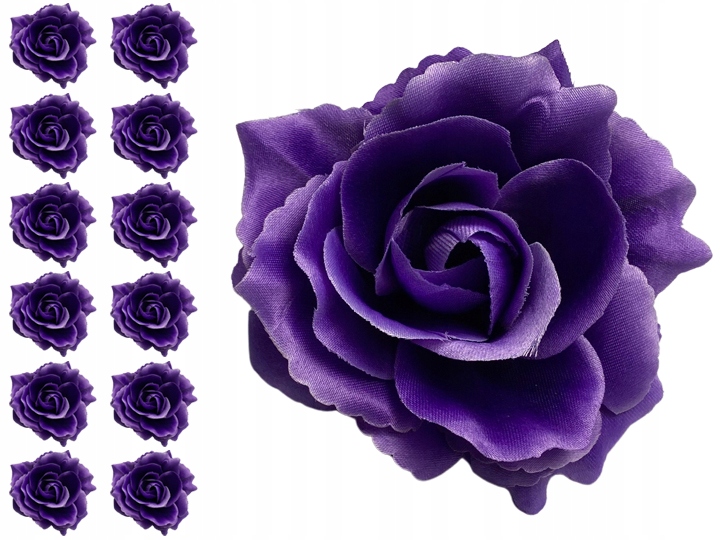 

12x Róża Róże Główka Wyrobowa Sztuczne Kwiaty