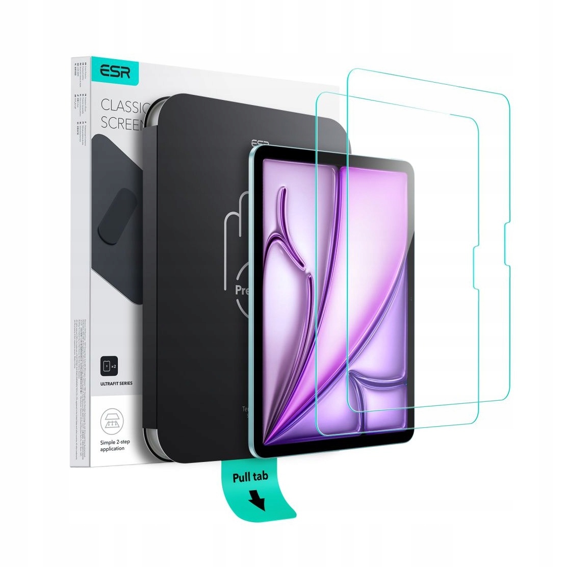 Szkło hartowane do iPad Air 13 Esr UltraFit 2 szt.