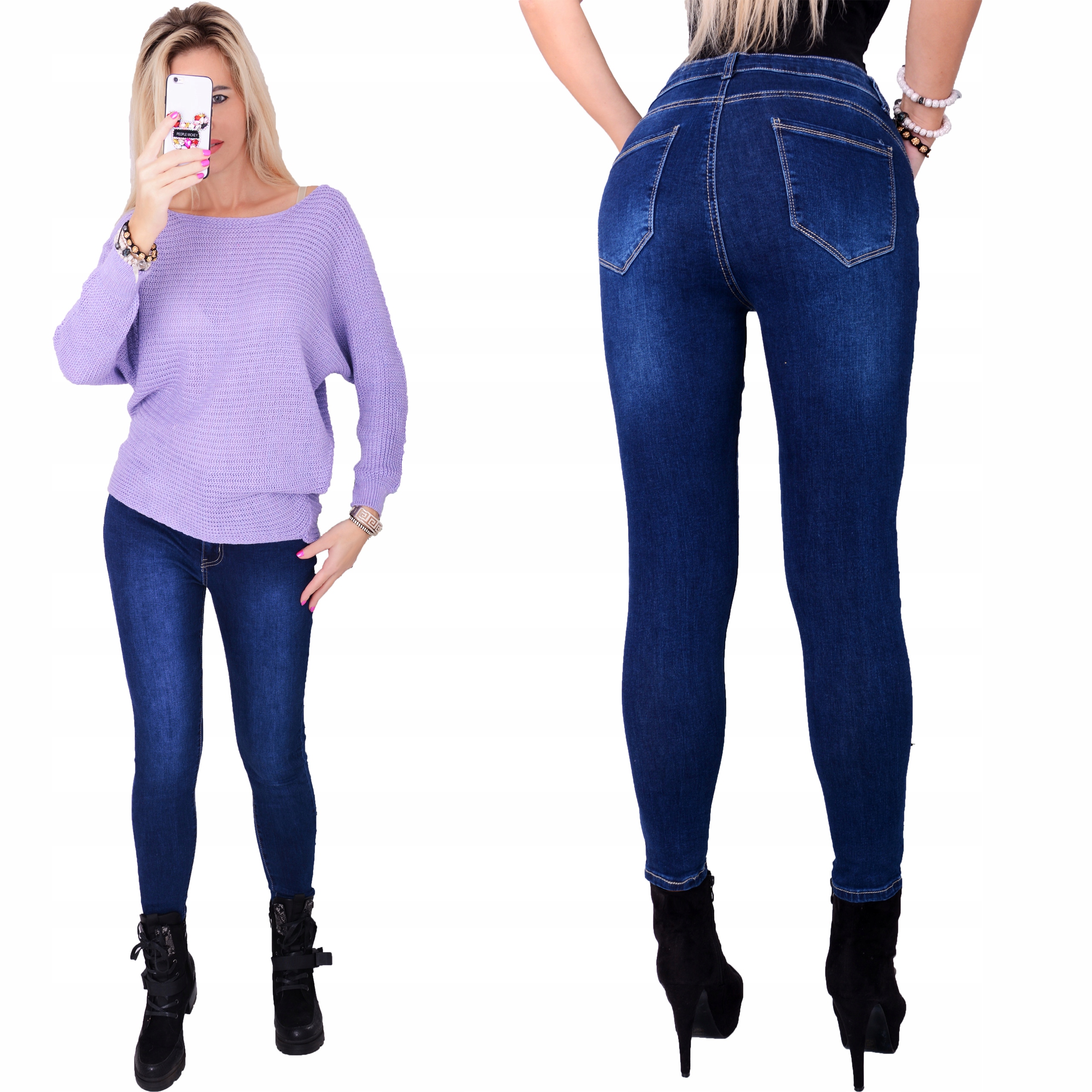 

Jeansy Strecz Push Up Dżinsy Denim 342A