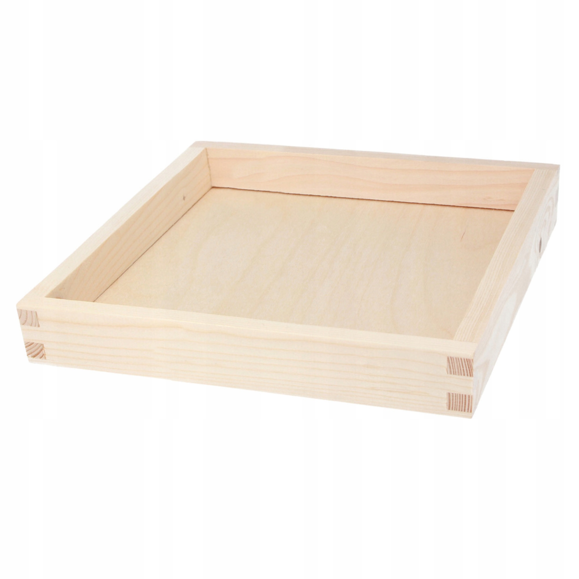 

Taca drewniana tacka kelnerska śniadaniowa 30x30