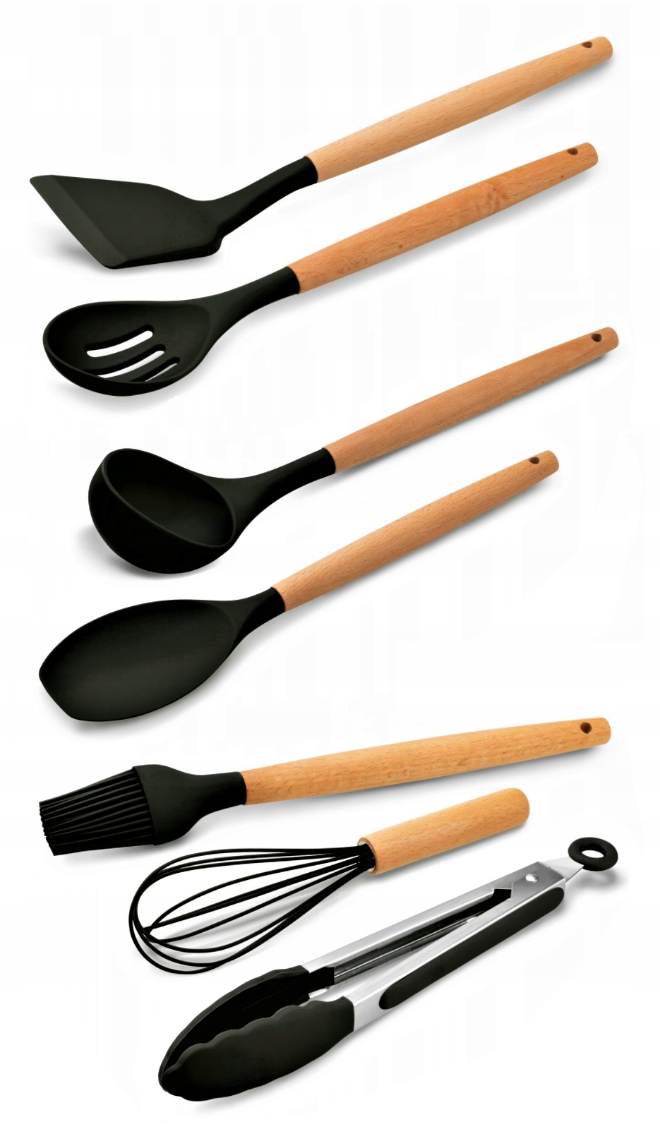 *ZESTAW SILIKONOWYCH PRZYBORÓW KUCHENNYCH + GRATIS EAN (GTIN) 0073287800571